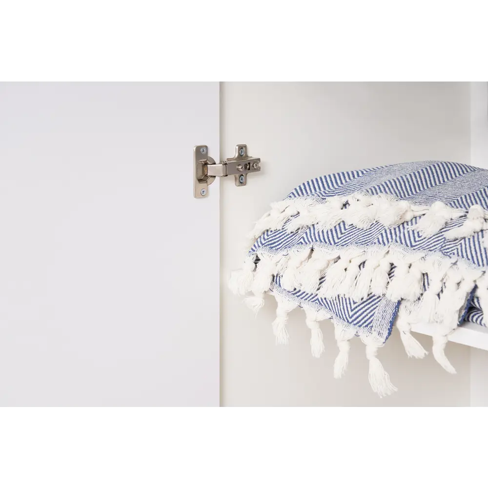 Фото 8 Шкаф Миф 90.20x179.60x51.40 см 2 дверный ЛДСП цвет белый глянец/белый