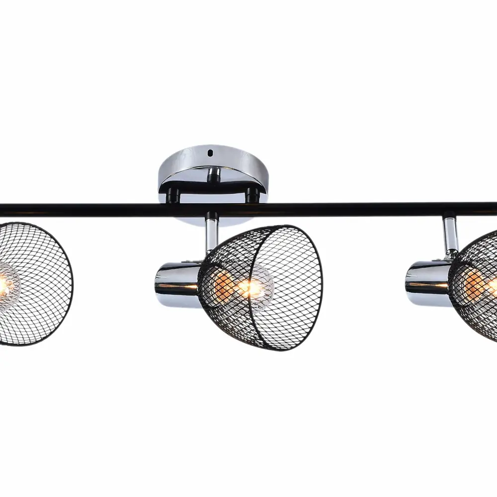 Фото 3 Спот поворотный Reluce 05929-0.8-03 3 лампы E14 18 м² цвет черный Фото 3 Спот поворотный Reluce 05929-0.8-03 3 лампы E14 18 м² цвет черный