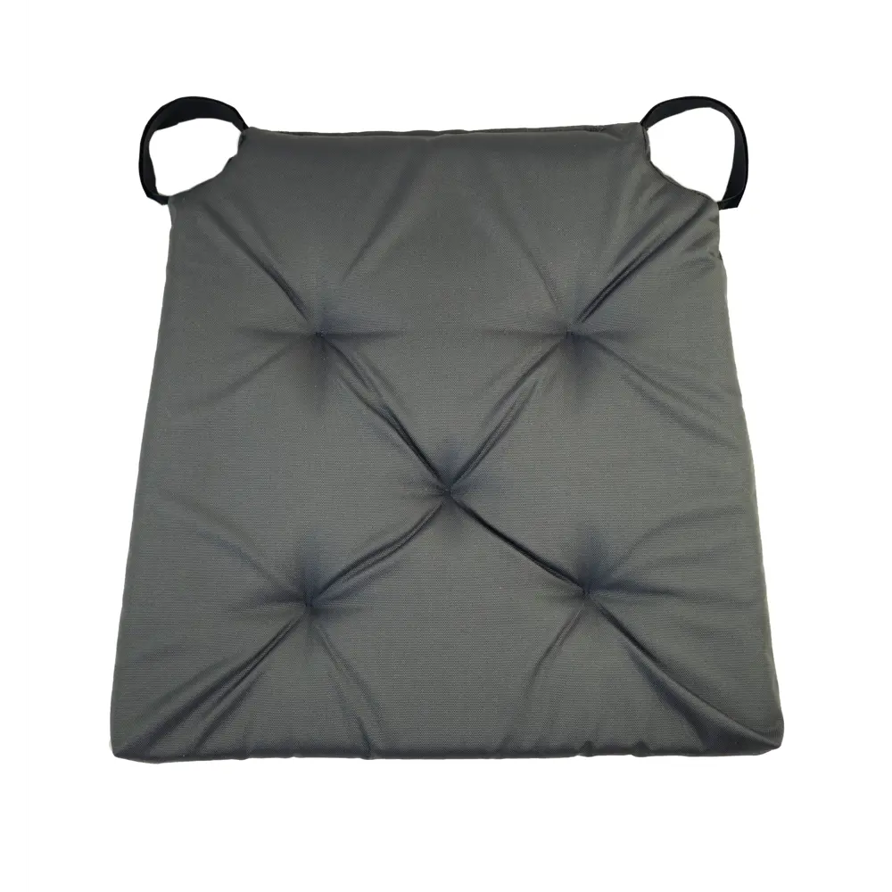 Фото Подушка для стула Linen Way 40/35x40 см цвет стальной Фото Подушка для стула Linen Way 40/35x40 см цвет стальной