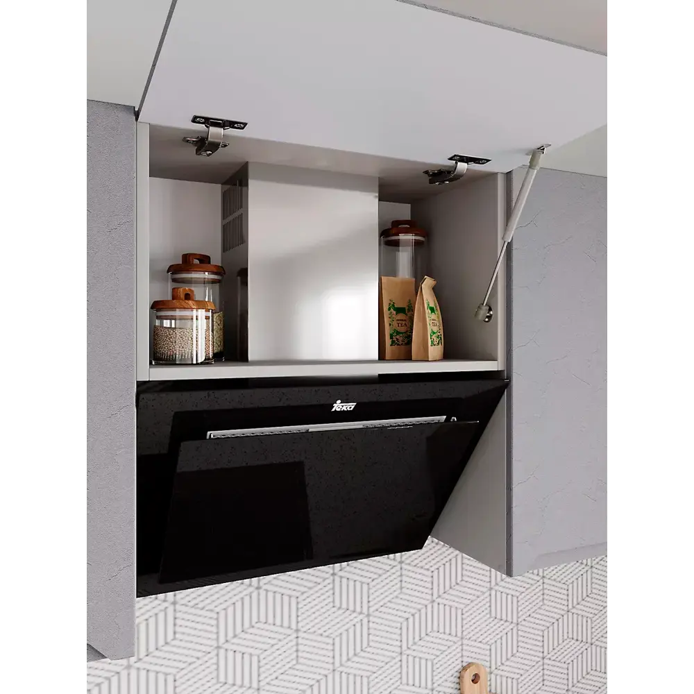 Фото 5 Мебель для кухни Дсв мебель Тренто 30000000103 200x151.6x43 см ЛДСП цвет светло-серый Фото 5 Мебель для кухни Дсв мебель Тренто 30000000103 200x151.6x43 см ЛДСП цвет светло-серый