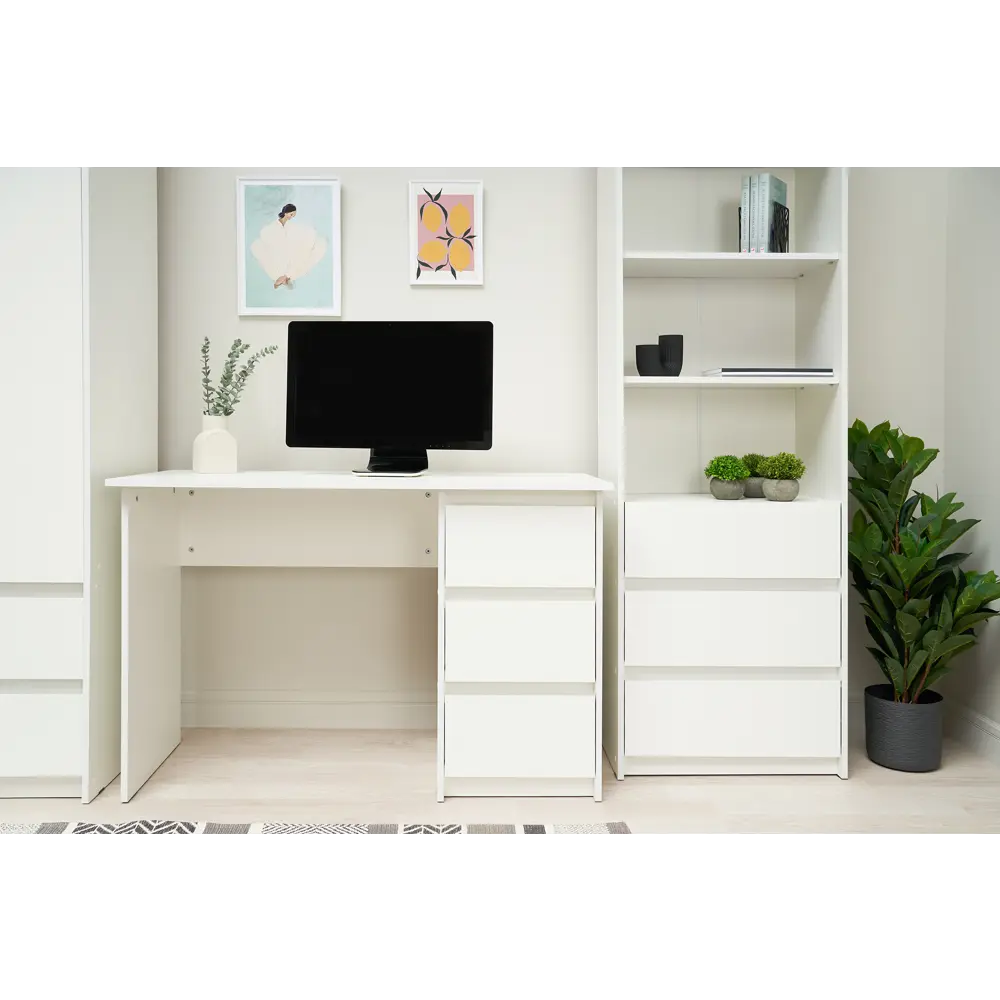 Фото 2 Стол Нонтон Айден 120x77x55 см ЛДСП цвет белый Фото 2 Стол Нонтон Айден 120x77x55 см ЛДСП цвет белый