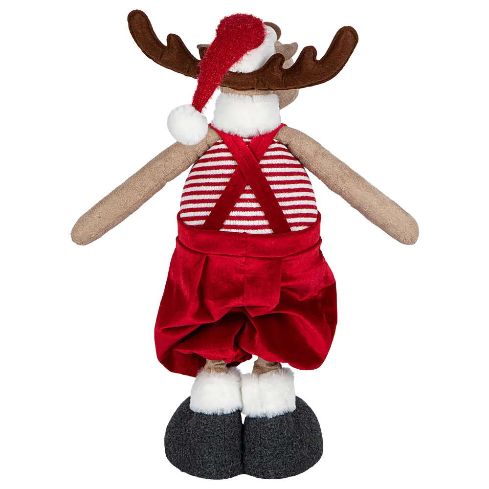 Фото 7 Декоративная фигура Олень Рождественский 40 см красная