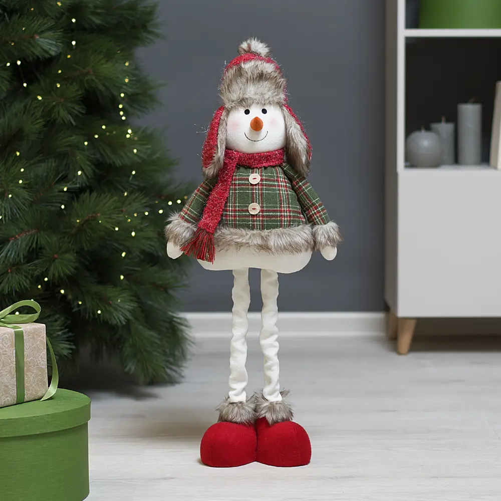 Фото Декоративная фигура Снеговик 50x24 см Фото Декоративная фигура Снеговик 50x24 см