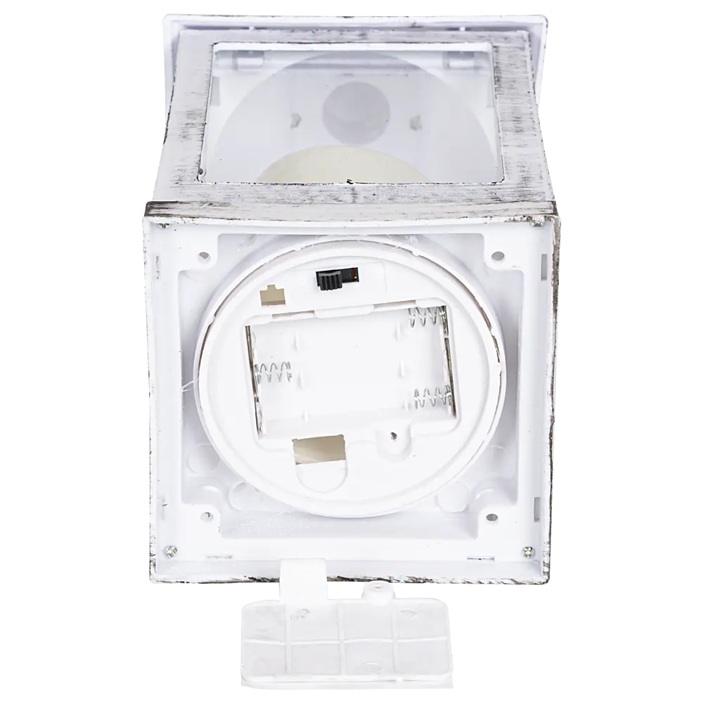 Фото 6 Светодиодный переносной светильник-фонарь декоративный "Лофт" пластик белый 23см Фото 6 Светодиодный переносной светильник-фонарь декоративный "Лофт" пластик белый 23см