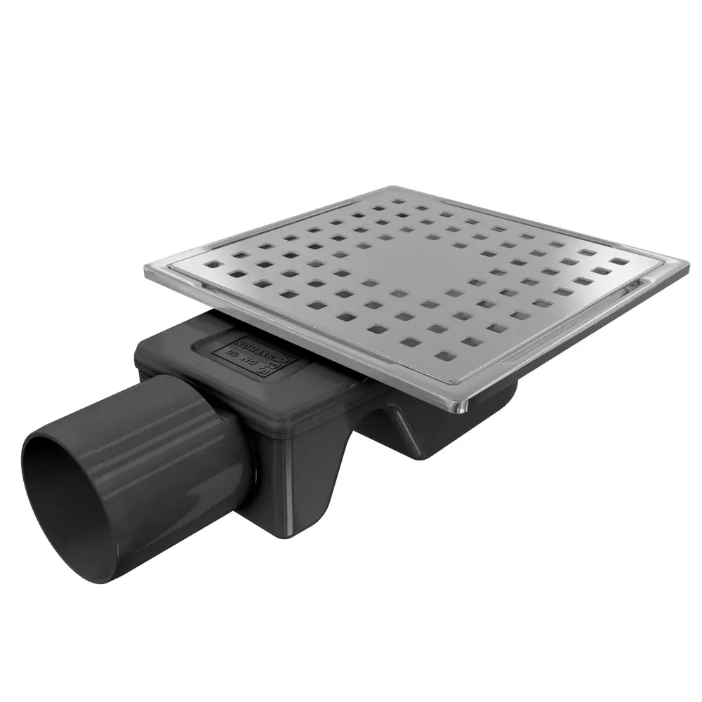 Фото 7 Трап для душа Vimarr 515C131011050 комбинированный затвор 10x10 см нержавеющая сталь Фото 7 Трап для душа Vimarr 515C131011050 комбинированный затвор 10x10 см нержавеющая сталь