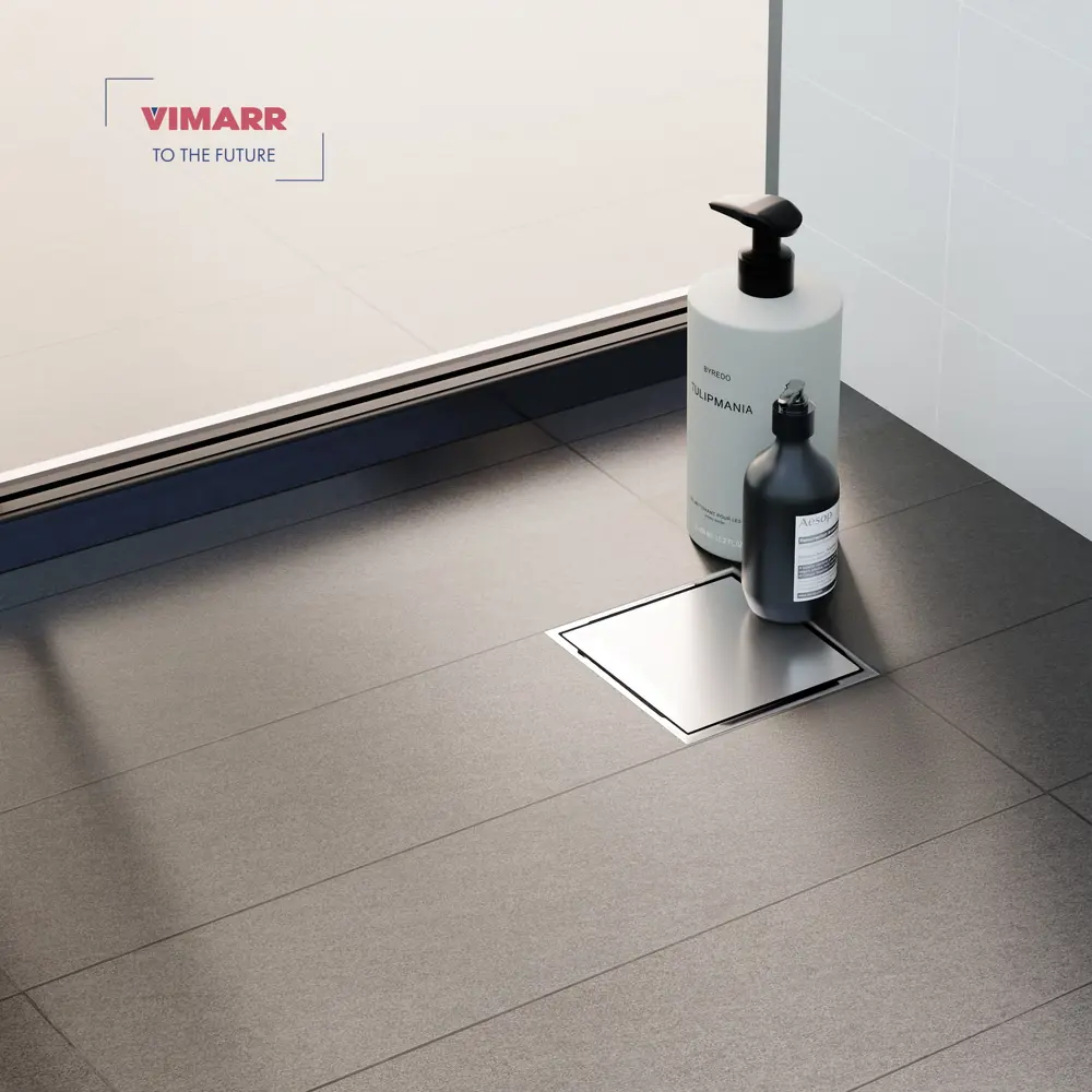 Фото 7 Трап для душа Vimarr 515C231011050 комбинированный затвор 10x10 см нержавеющая сталь Фото 7 Трап для душа Vimarr 515C231011050 комбинированный затвор 10x10 см нержавеющая сталь
