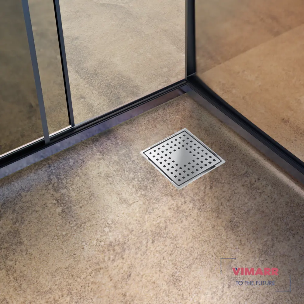 Фото 6 Трап для душа Vimarr 515LMC131511050 комбинированный затвор 15x15 см нержавеющая сталь Фото 6 Трап для душа Vimarr 515LMC131511050 комбинированный затвор 15x15 см нержавеющая сталь