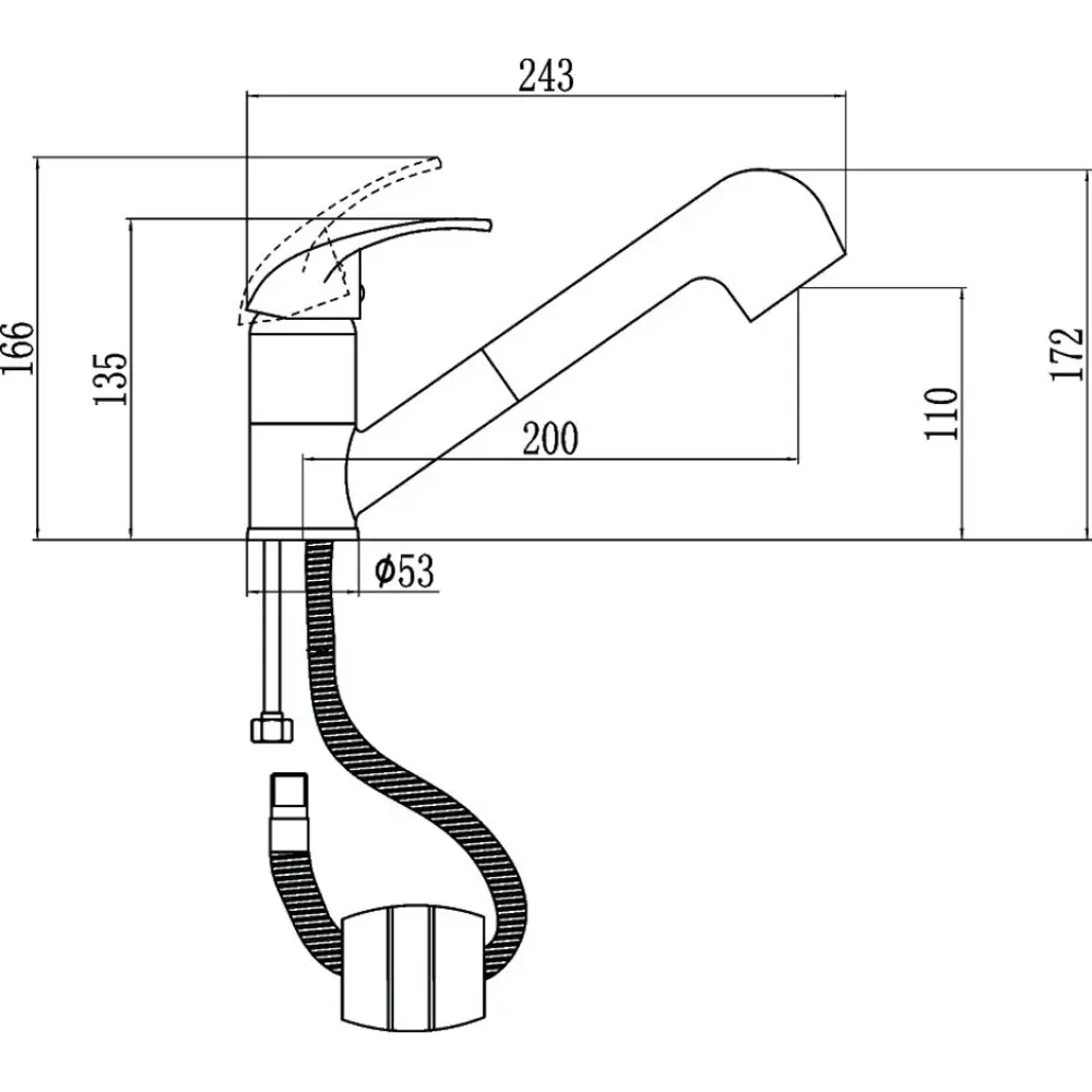 Фото 2 Однорычажный смеситель Fmark Fm6003s излив 11 см цвет песочный