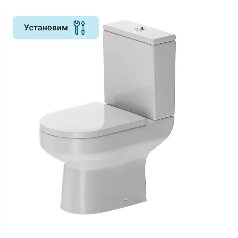 Фото 3 Унитаз-компакт AM.PM Crave Flash Clean универсальный выпуск двойной слив
