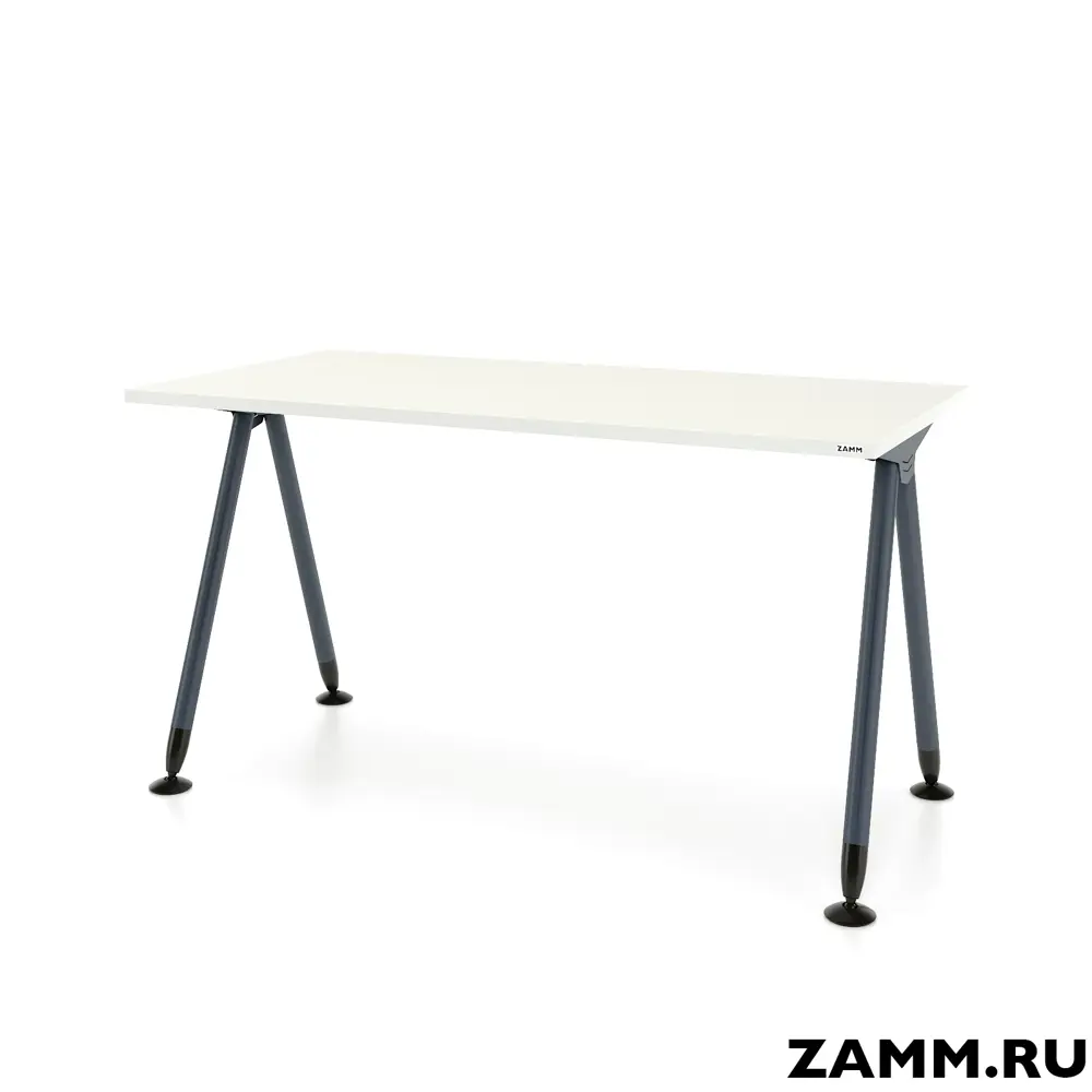 Фото 2 Письменный стол ПС-26792.70x100:AA.25/05-03 Zamm Тандем (Тип 3) 100x75x70 см Металл цвет белый