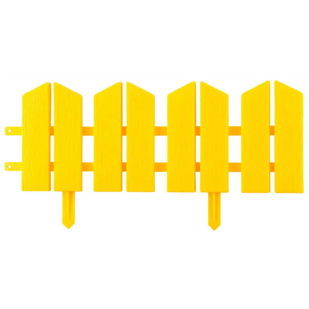 Фото Заборчик декоративный Palisad №1 Летний сад 28/300см желтый Фото Заборчик декоративный Palisad №1 Летний сад 28/300см желтый