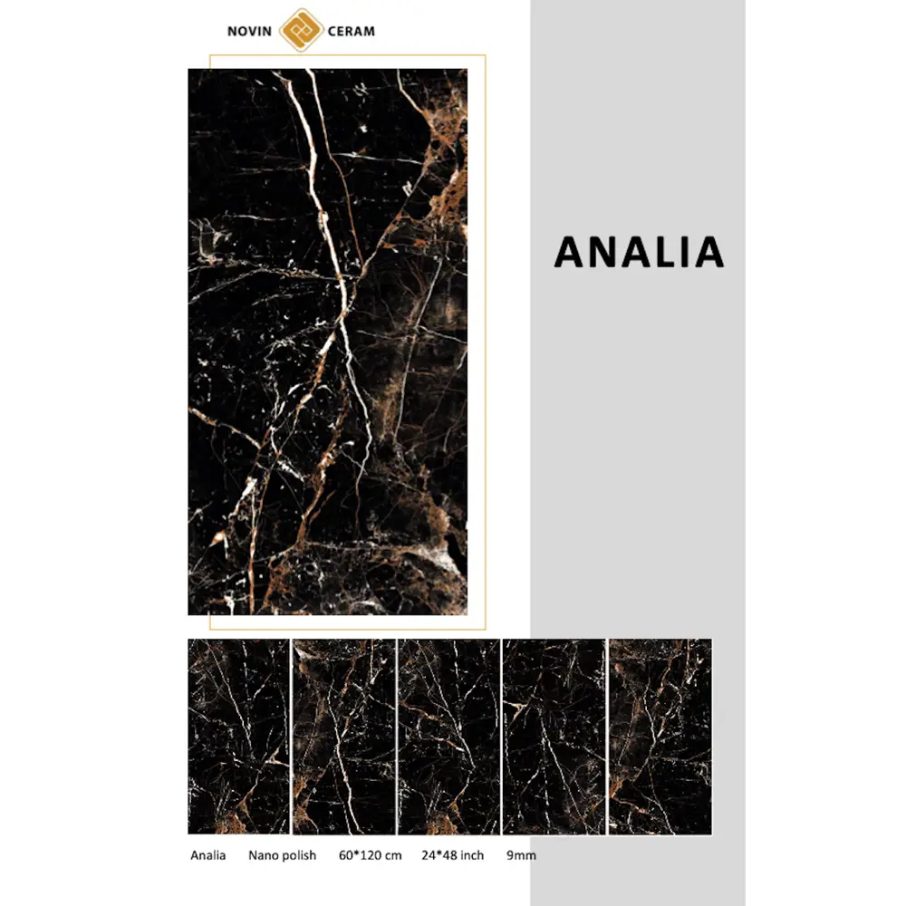 Фото Керамогранит Керамопро Analiya black 60x120см цвет черный Фото Керамогранит Керамопро Analiya black 60x120см цвет черный