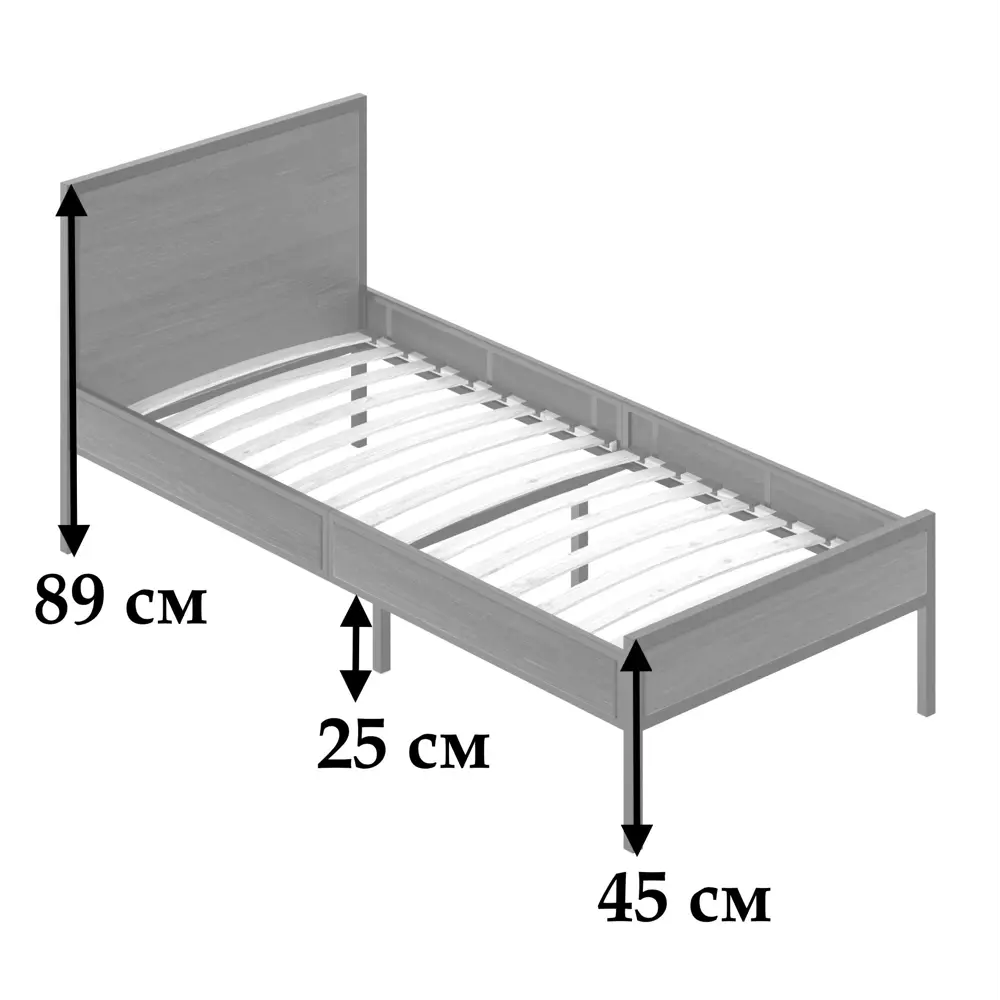 Фото 4 Кровать Solarius Komp90loft-gol-black-orto 95 x 89 x 206 см сосна цвет голубой Фото 4 Кровать Solarius Komp90loft-gol-black-orto 95 x 89 x 206 см сосна цвет голубой