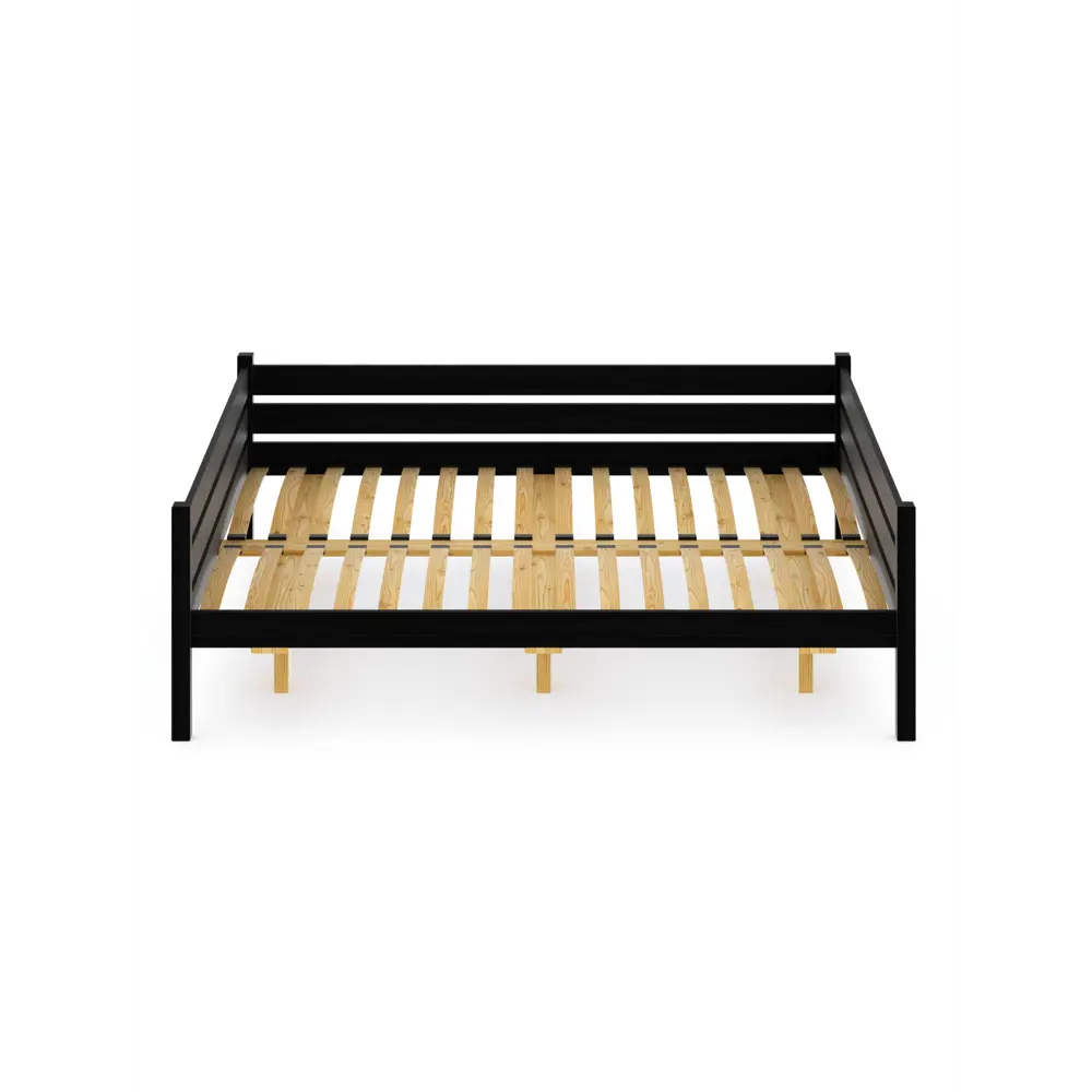 Фото 3 Кровать Solarius Tahta120-180onix-orto 130 x 63 x 190 см сосна цвет черный