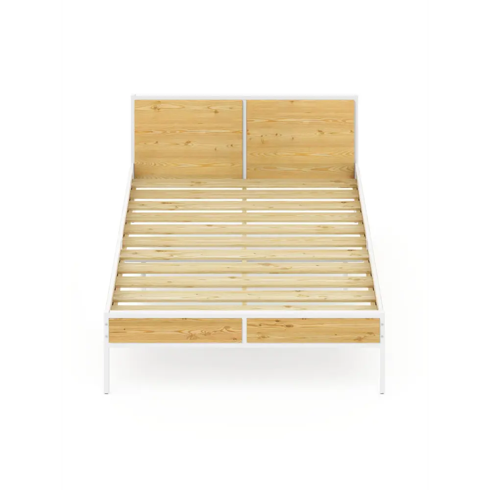 Фото 4 Кровать Solarius Kr120loft-net-white 125 x 90 x 206 см сосна цвет белый Фото 4 Кровать Solarius Kr120loft-net-white 125 x 90 x 206 см сосна цвет белый