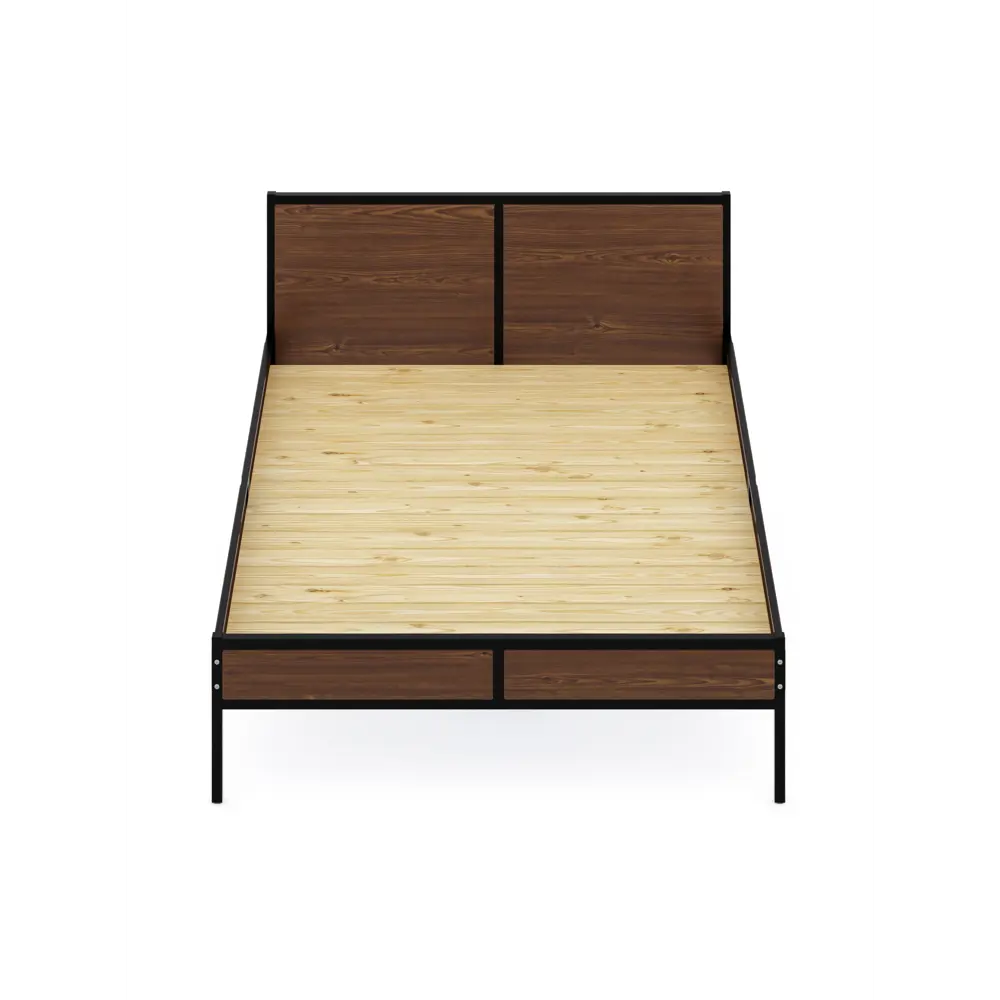 Фото 5 Кровать Solarius Kr140loft-temd-black-full 145 x 90 x 206 см сосна цвет черный