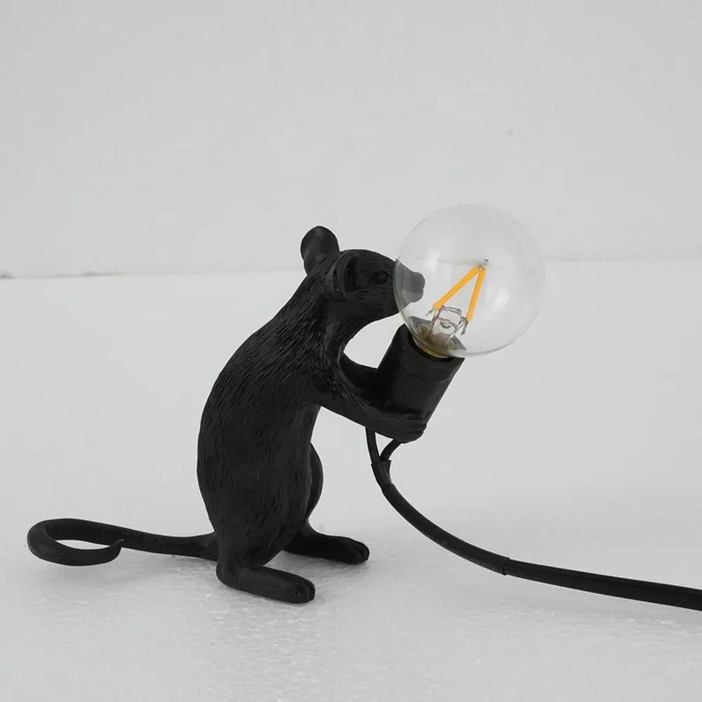 Фото Настольная лампа Imperiumloft Seletti mouse 178307-22 цвет черный Фото Настольная лампа Imperiumloft Seletti mouse 178307-22 цвет черный