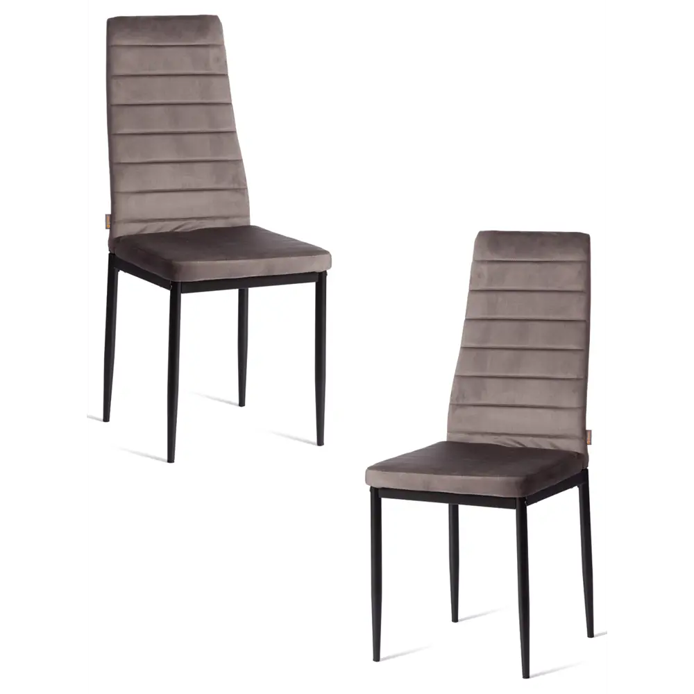 Фото Кухонный стул Tetchair Easy 51x96x41 см текстиль цвет темно-серый, черный Фото Кухонный стул Tetchair Easy 51x96x41 см текстиль цвет темно-серый, черный