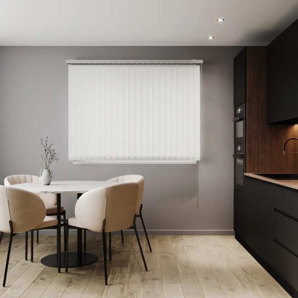 Фото Комплект вертикальных жалюзи Унистайл Vzhbeliy 160x170 см алюминий цвет белый Фото Комплект вертикальных жалюзи Унистайл Vzhbeliy 160x170 см алюминий цвет белый