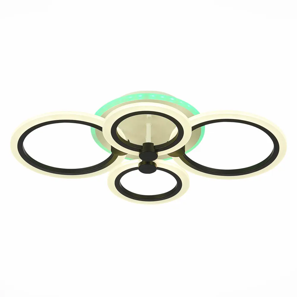 Фото Люстра потолочная светодиодная Alma light AL5001C72BK-WH-RGB Cresso 12 м² регулируемый белый свет цвет белый Фото Люстра потолочная светодиодная Alma light AL5001C72BK-WH-RGB Cresso 12 м² регулируемый белый свет цвет белый