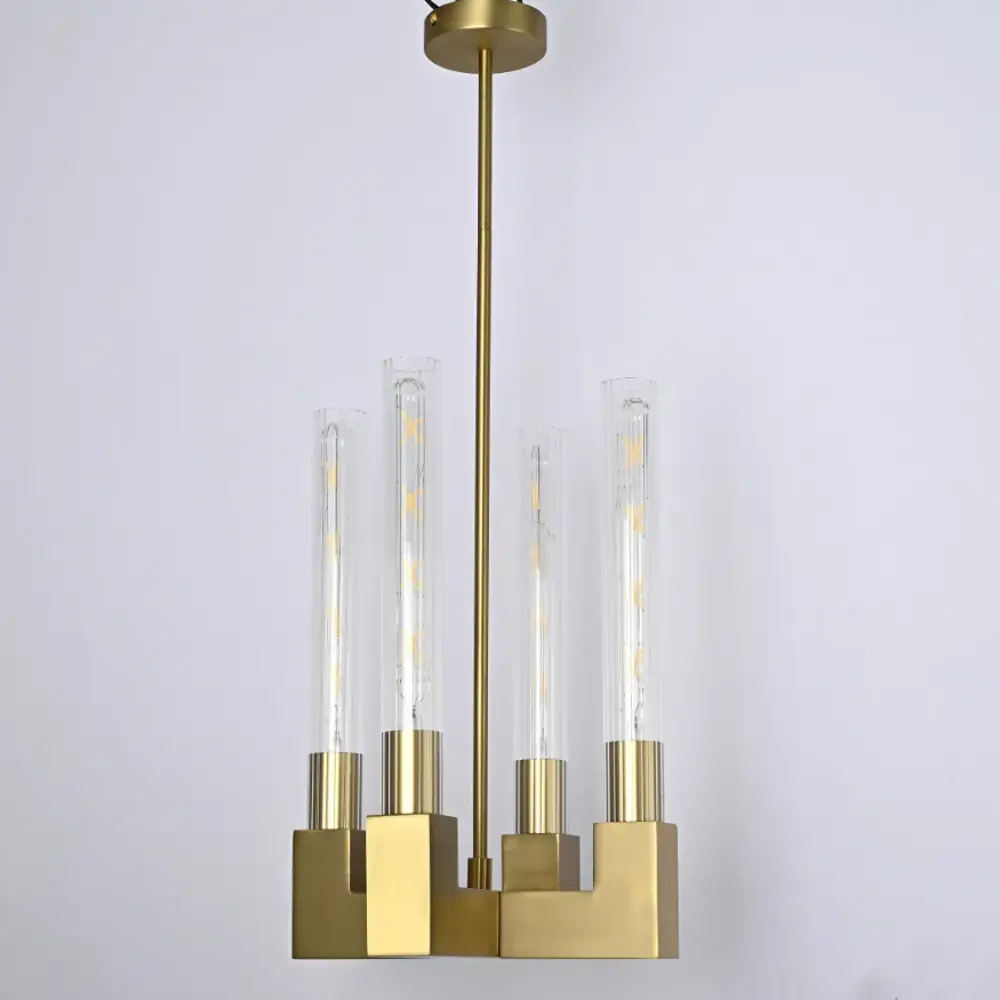 Фото 3 Люстра на штанге Imperiumloft Rh canelle pendant lamp 4 modern brass 84608-22 4 лампы 12 м² цвет латунь Фото 3 Люстра на штанге Imperiumloft Rh canelle pendant lamp 4 modern brass 84608-22 4 лампы 12 м² цвет латунь