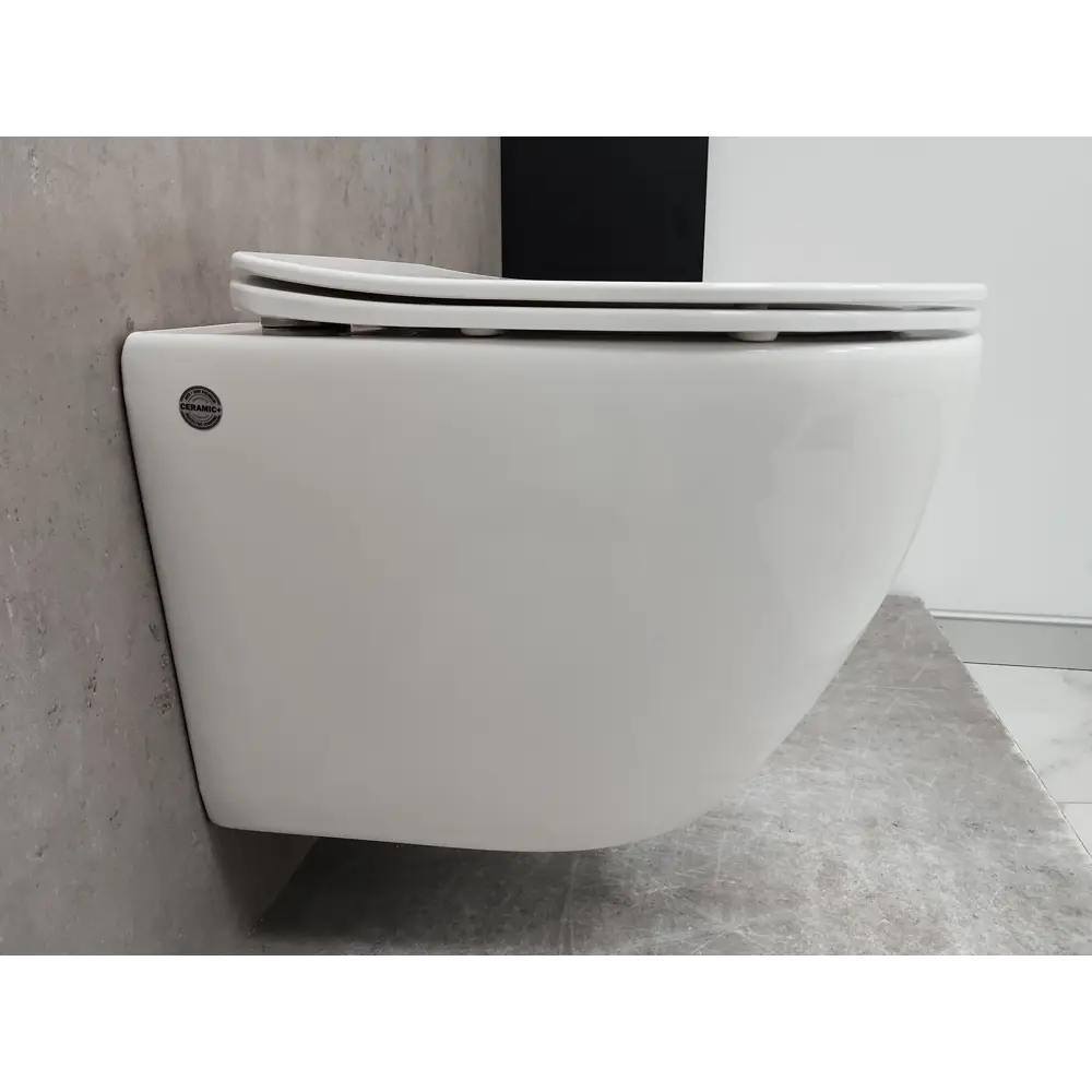 Фото 8 Унитаз подвесной Bloomix Trend 3.0 AD1203T/UF1 MS-185219 безободковый с сиденьем микролифт Фото 8 Унитаз подвесной Bloomix Trend 3.0 AD1203T/UF1 MS-185219 безободковый с сиденьем микролифт