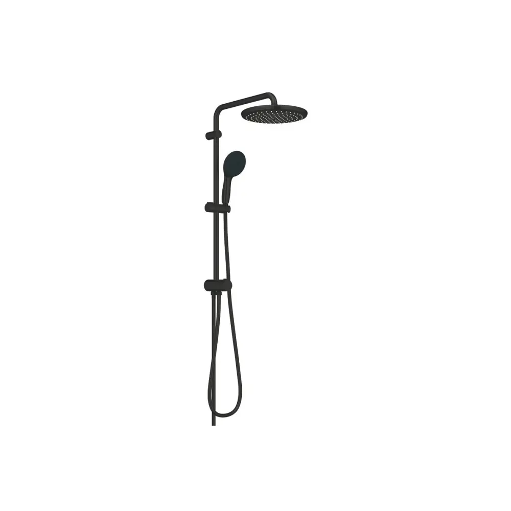 Фото 2 Душевая система GROHE Tempesta 250 внешнего монтажа с переключателем потоков цвет матовый черный Фото 2 Душевая система GROHE Tempesta 250 внешнего монтажа с переключателем потоков цвет матовый черный