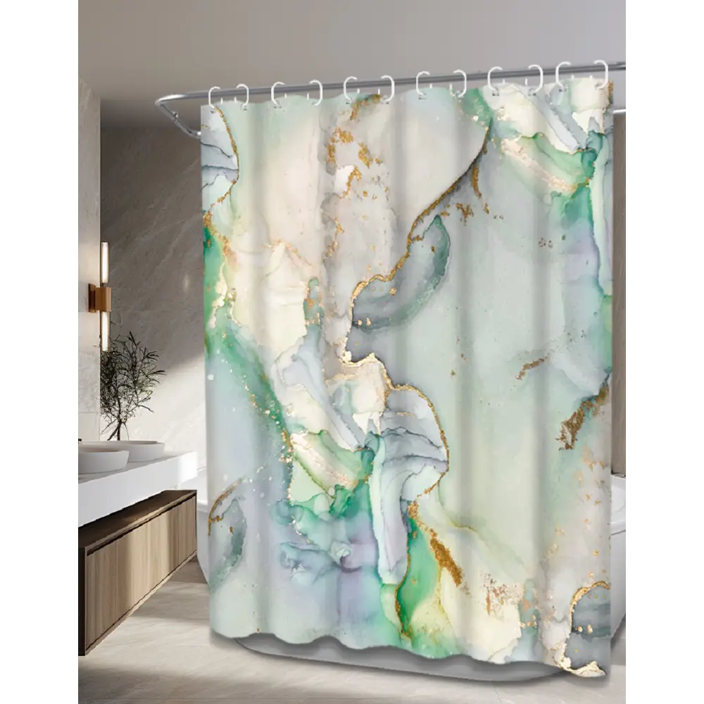 Фото 3 Шторка для ванной комнаты SANTREK 330285 180x180см цвет коричневый