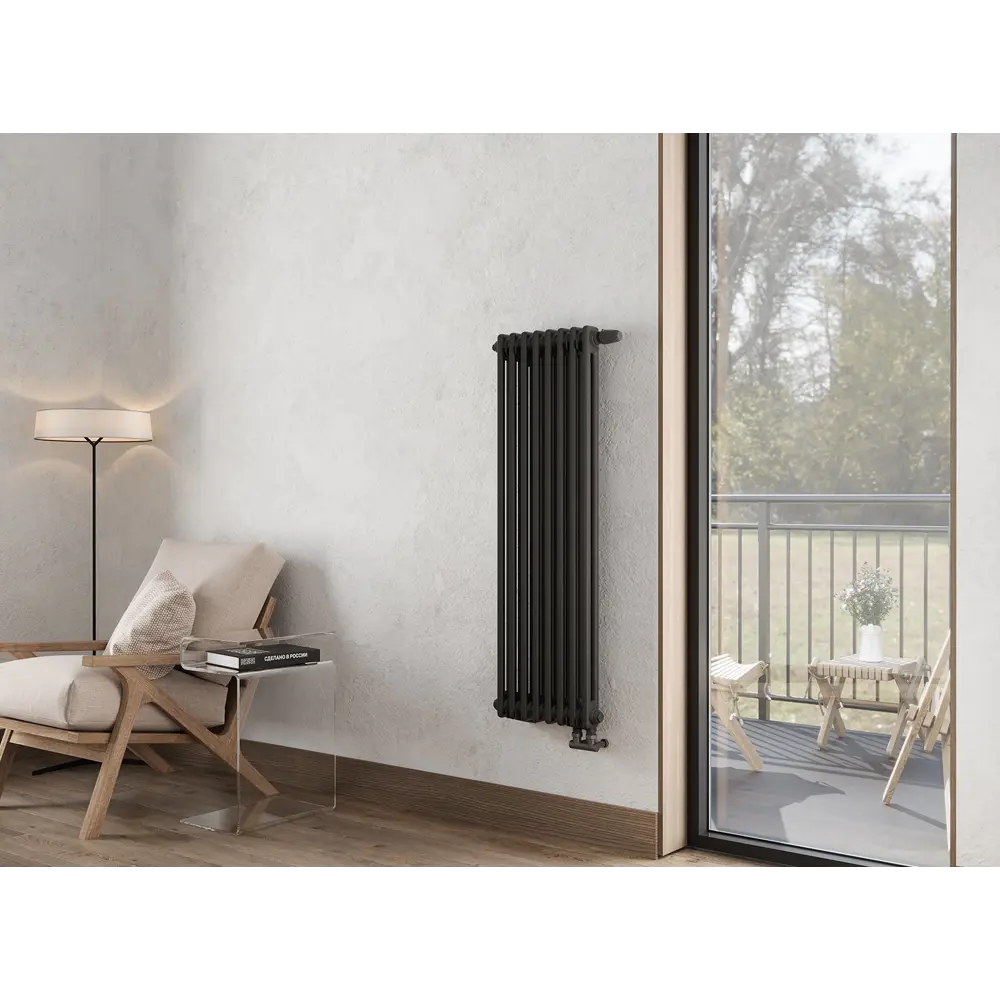 Фото 5 Радиатор трубчатый Nova Siluet NS-T2-S 1725/70 5 секций боковое подключение сталь белый матовый с кронштейнами Фото 5 Радиатор трубчатый Nova Siluet NS-T2-S 1725/70 5 секций боковое подключение сталь белый матовый с кронштейнами