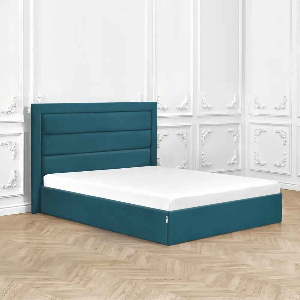 Фото 7 Кровать двуспальная Dg-home Luna 206x121x207 см велюр цвет изумрудный Фото 7 Кровать двуспальная Dg-home Luna 206x121x207 см велюр цвет изумрудный