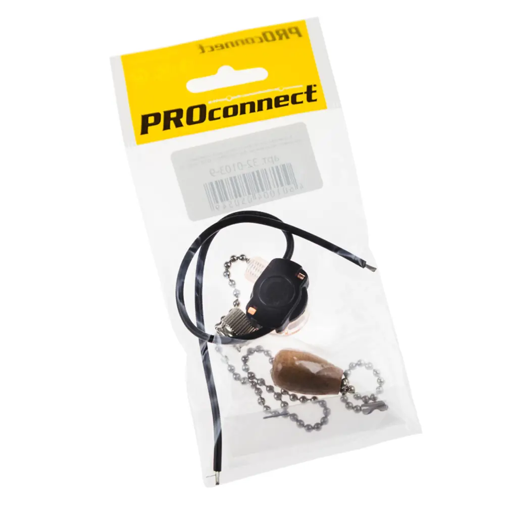 Фото 2 Выключатель-сонетка для светильника Proconnect c проводом и деревянным наконечником Silver Фото 2 Выключатель-сонетка для светильника Proconnect c проводом и деревянным наконечником Silver