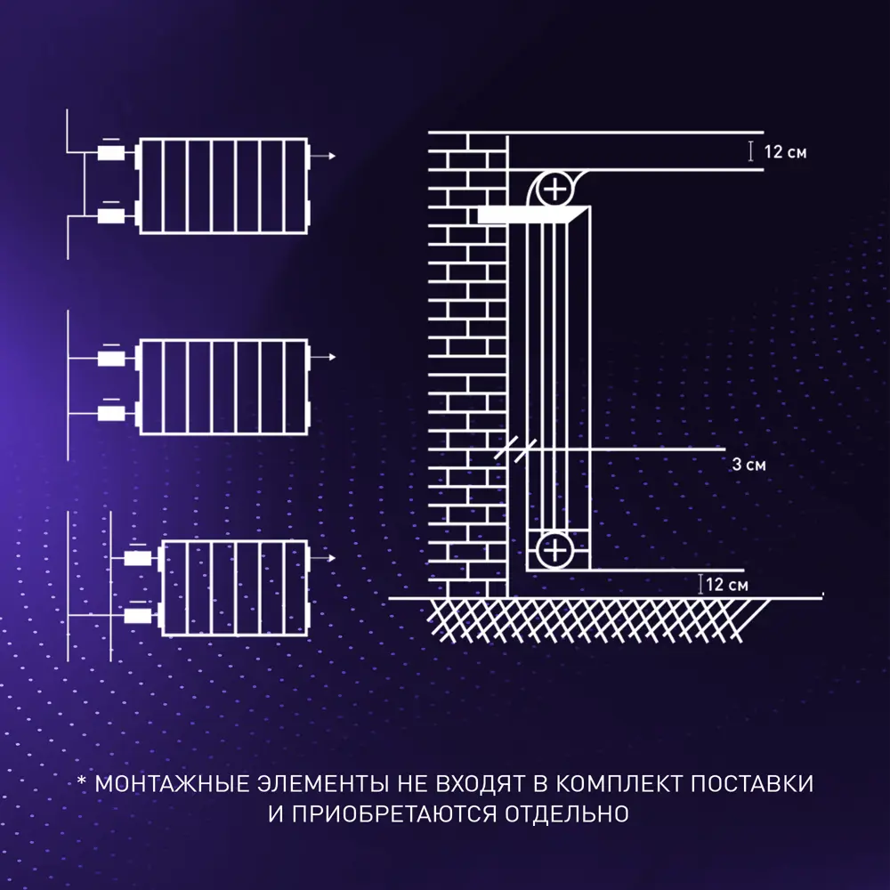 Фото 6 Радиатор секционный Monlan RU Aluminium 500/96 6 секций боковое подключение алюминий белый Фото 6 Радиатор секционный Monlan RU Aluminium 500/96 6 секций боковое подключение алюминий белый