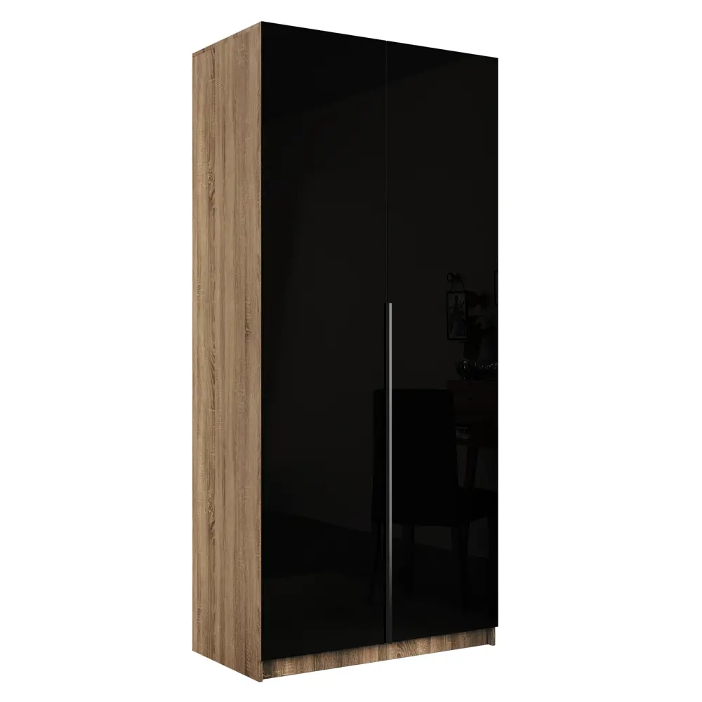 Фото 3 Шкаф распашной Мебельная компания е1 LCKSch_SH_1000_S 101x220x52.5 см ЛДСП цвет сонома Фото 3 Шкаф распашной Мебельная компания е1 LCKSch_SH_1000_S 101x220x52.5 см ЛДСП цвет сонома