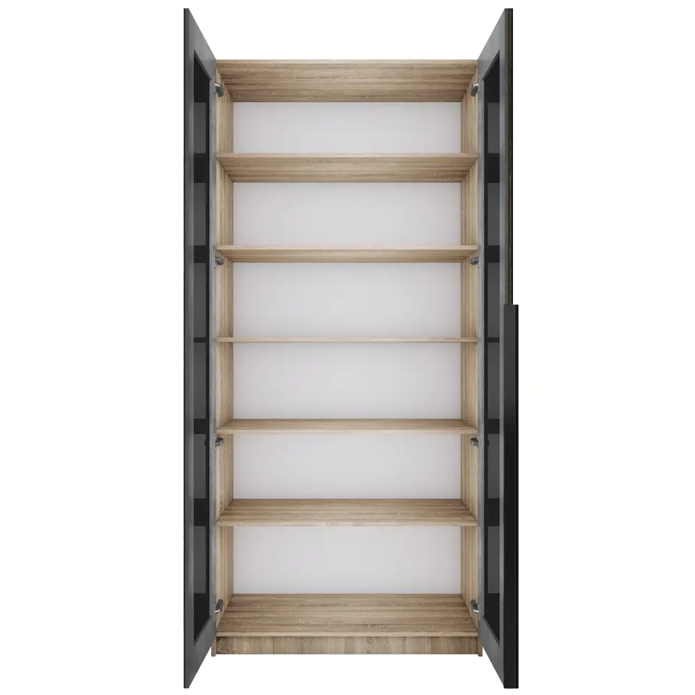 Фото Шкаф распашной Мебельная компания е1 LCKSch_SH_1000_S 101x220x52.5 см ЛДСП цвет сонома Фото Шкаф распашной Мебельная компания е1 LCKSch_SH_1000_S 101x220x52.5 см ЛДСП цвет сонома