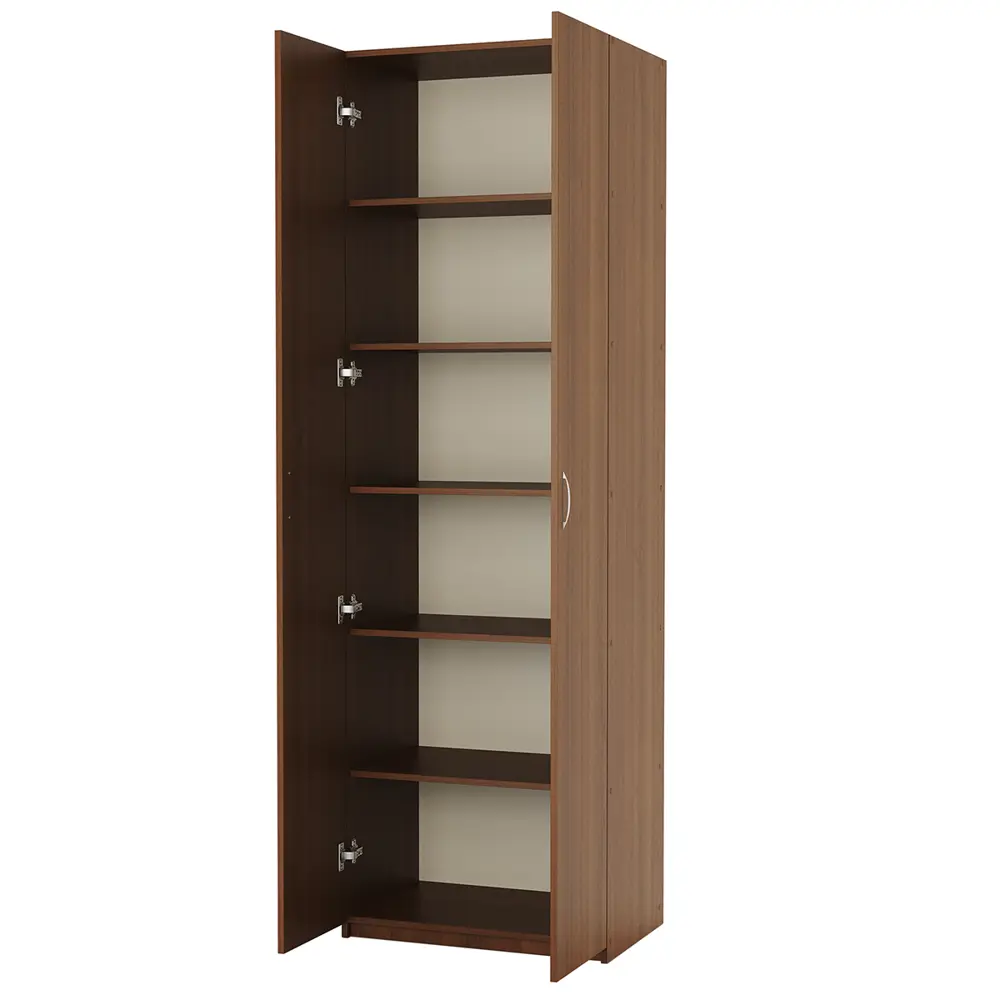 Фото 2 Шкаф распашной Гамма 1901022290 60x240x45 см ЛДСП цвет орех Фото 2 Шкаф распашной Гамма 1901022290 60x240x45 см ЛДСП цвет орех