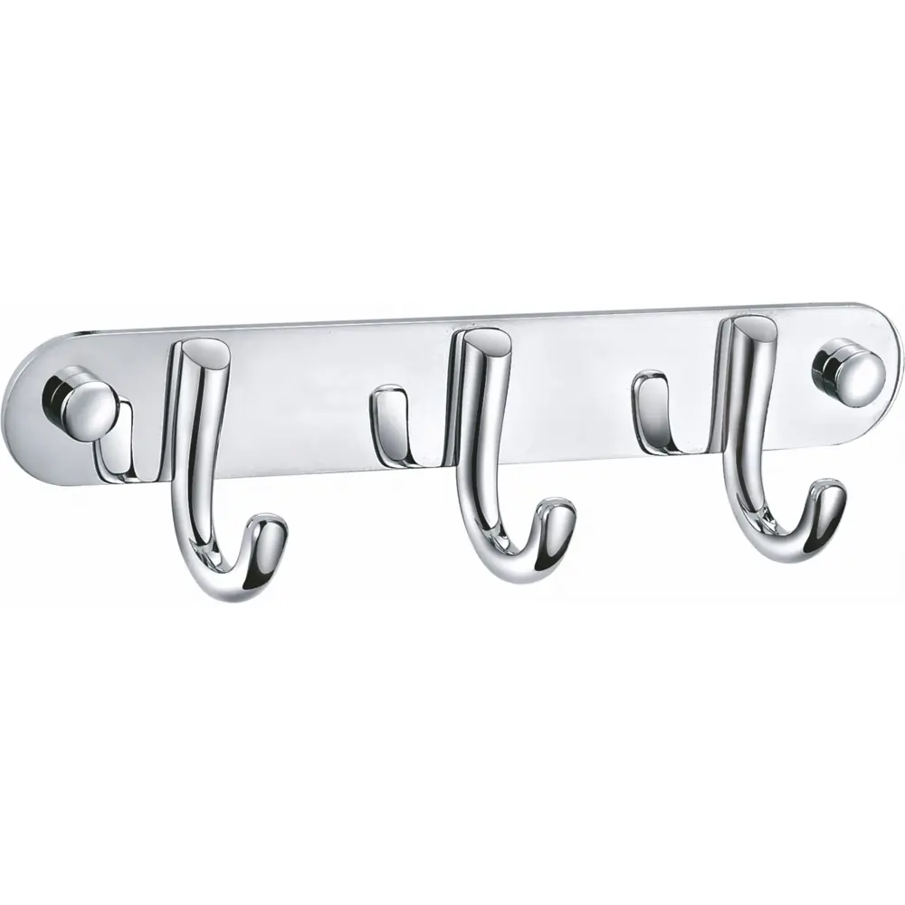 Фото Вешалка с 3 крючками для ванной WONZON & WOGHAND WW-9384-3 хром