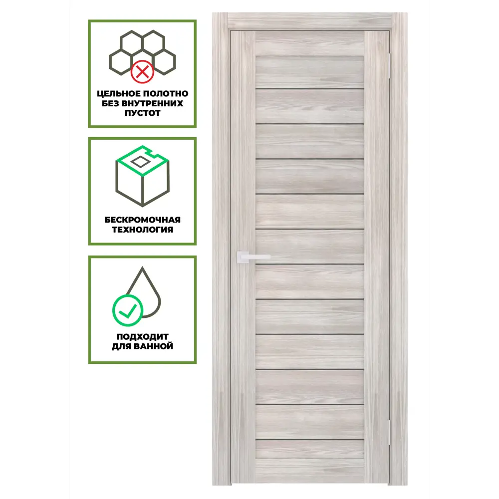 Фото 2 Комплект межкомнатной двери Лесма Стиль Рондо 20 200x80см пленка ПВХ отделка стеклом black star ривьера айс с коробом и наличниками Фото 2 Комплект межкомнатной двери Лесма Стиль Рондо 20 200x80см пленка ПВХ отделка стеклом black star ривьера айс с коробом и наличниками