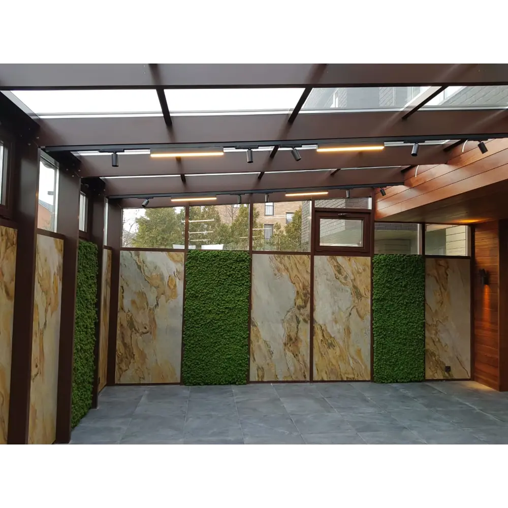 Фото 4 Панель декоративная Samplestone Сланцевая KSH_At1220610 61x122см камень натуральный золотисто-серый с переходами в жёлтый Фото 4 Панель декоративная Samplestone Сланцевая KSH_At1220610 61x122см камень натуральный золотисто-серый с переходами в жёлтый