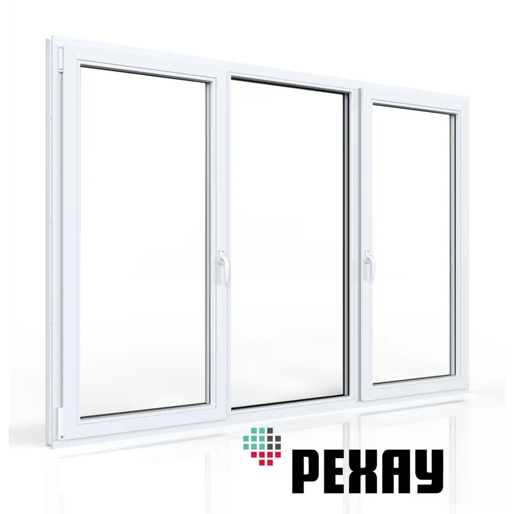 Фото 6 Пластиковое окно Rehau Blitz 1200x1800мм (ВхШ) трехстворчатое пов-отк левое/глухое/пов-отк правое двухкамерный стеклопакет белый/золотой дуб Фото 6 Пластиковое окно Rehau Blitz 1200x1800мм (ВхШ) трехстворчатое пов-отк левое/глухое/пов-отк правое двухкамерный стеклопакет белый/золотой дуб