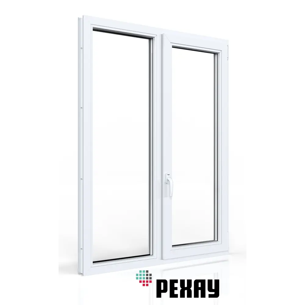 Фото 4 Пластиковое окно ПВХ Rehau Blitz 1400x1300мм (ВхШ) двухстворчатое глухое левое/поворотно-откидное правое двухкамерный стеклопакет белый/золотой дуб Фото 4 Пластиковое окно ПВХ Rehau Blitz 1400x1300мм (ВхШ) двухстворчатое глухое левое/поворотно-откидное правое двухкамерный стеклопакет белый/золотой дуб