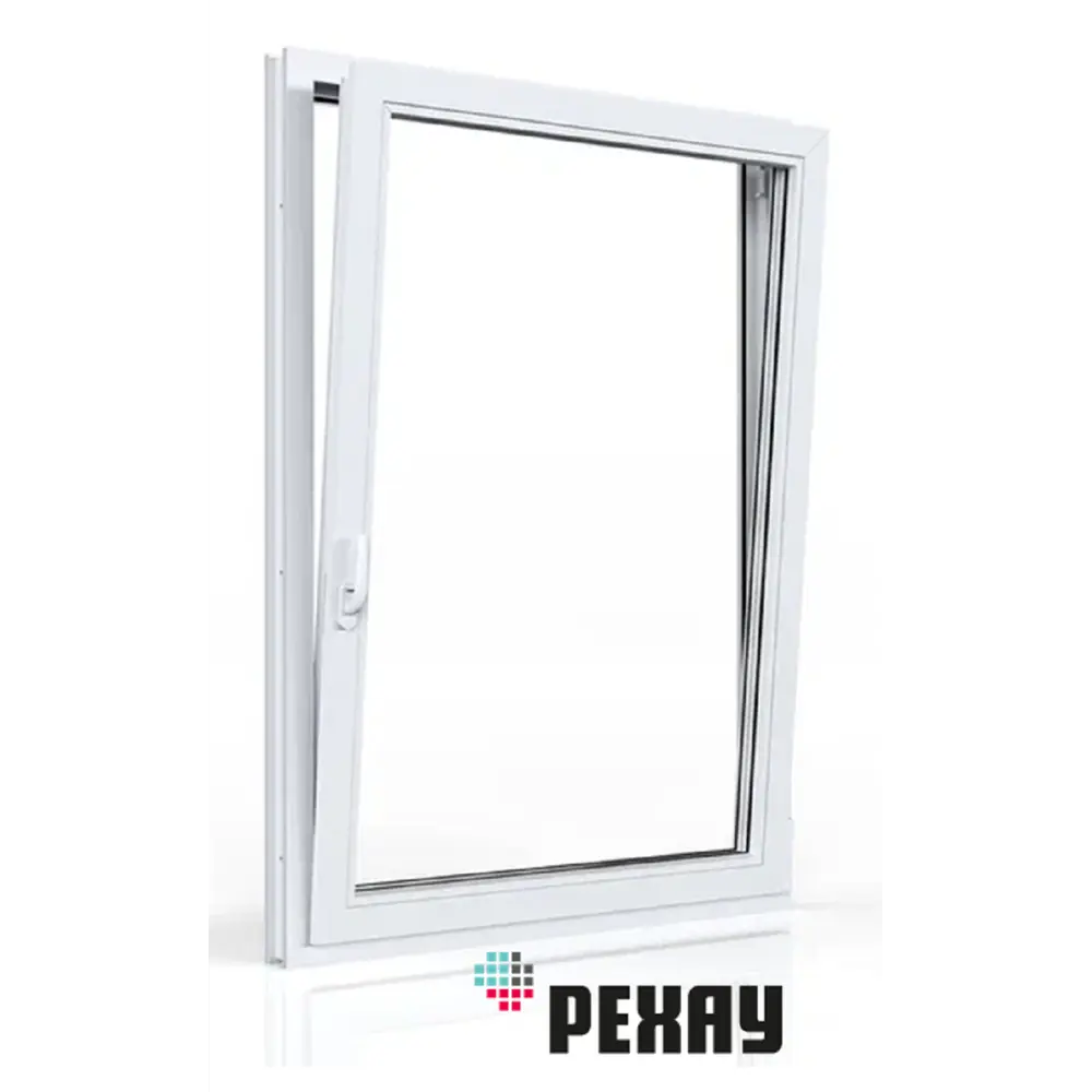 Фото 6 Пластиковое окно ПВХ Rehau одностворчатое 600x500мм поворотно-откидное правое (ВхШ) двухкамерный стеклопакет белый/темный дуб Фото 6 Пластиковое окно ПВХ Rehau одностворчатое 600x500мм поворотно-откидное правое (ВхШ) двухкамерный стеклопакет белый/темный дуб