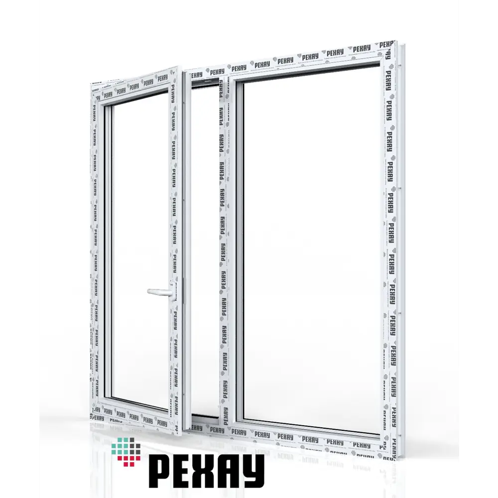 Фото 8 Пластиковое окно Rehau двухстворчатое 1300x1300мм (ВхШ) двухкамерный стеклопакет белый/темный дуб Фото 8 Пластиковое окно Rehau двухстворчатое 1300x1300мм (ВхШ) двухкамерный стеклопакет белый/темный дуб