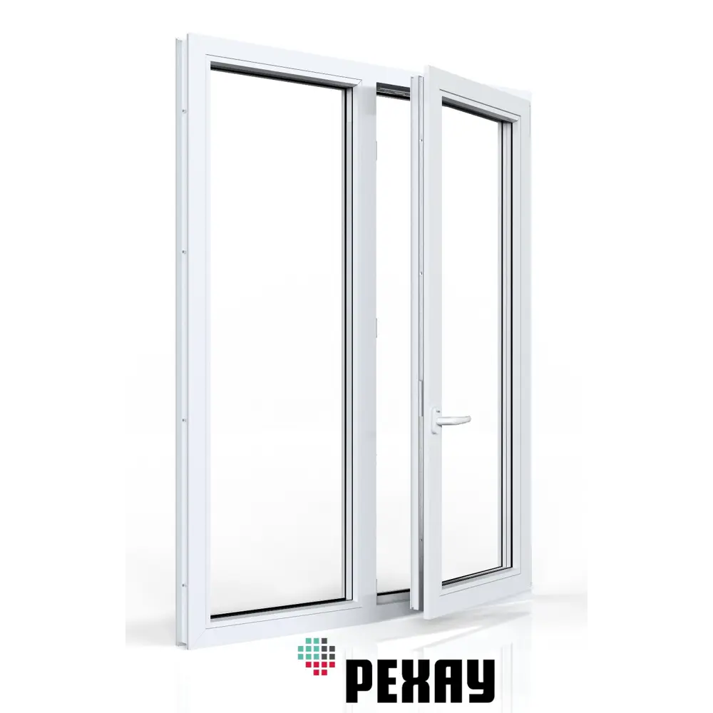 Фото 8 Пластиковое окно ПВХ Rehau двухстворчатое 1440x1160мм (ВхШ) двухкамерный стеклопакет белый/темный дуб Фото 8 Пластиковое окно ПВХ Rehau двухстворчатое 1440x1160мм (ВхШ) двухкамерный стеклопакет белый/темный дуб