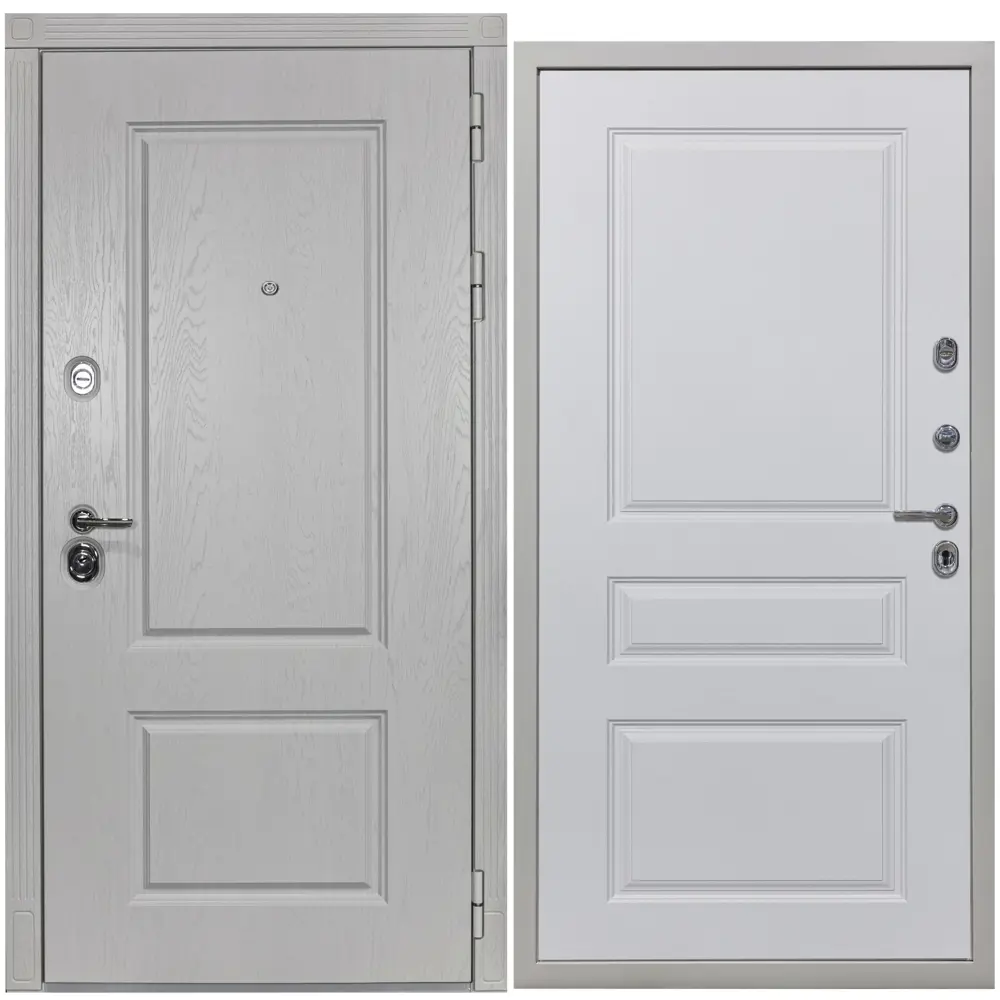 Фото Входная дверь Diva ДХ-9 205x86см правый альберо браш грей/Д13 белый софт Фото Входная дверь Diva ДХ-9 205x86см правый альберо браш грей/Д13 белый софт