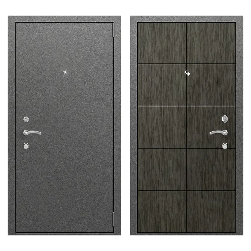 Фото Входная дверь Амега Уют 2 правый 190x70см цвет дуб серый Фото Входная дверь Амега Уют 2 правый 190x70см цвет дуб серый