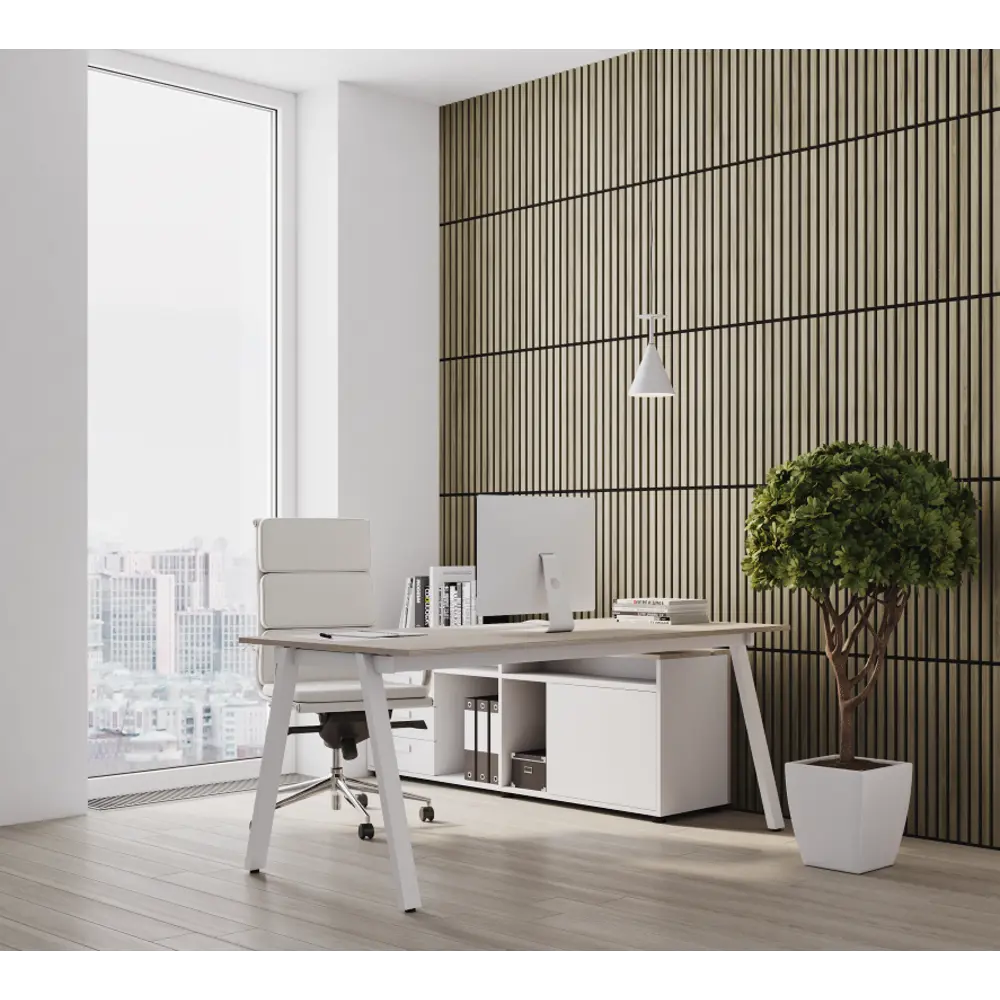 Фото 3 Акустическая декоративная панель Wood App Cube Дуб Венгерский белый 600x600x22мм 1.44 м² 4шт Фото 3 Акустическая декоративная панель Wood App Cube Дуб Венгерский белый 600x600x22мм 1.44 м² 4шт