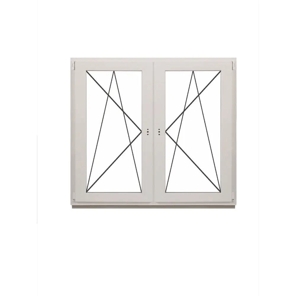 Фото Пластиковое окно ПВХ Deceuninck двустворчатое 800x1000мм (ВхШ) двухкамерный стеклопакет белый Фото Пластиковое окно ПВХ Deceuninck двустворчатое 800x1000мм (ВхШ) двухкамерный стеклопакет белый