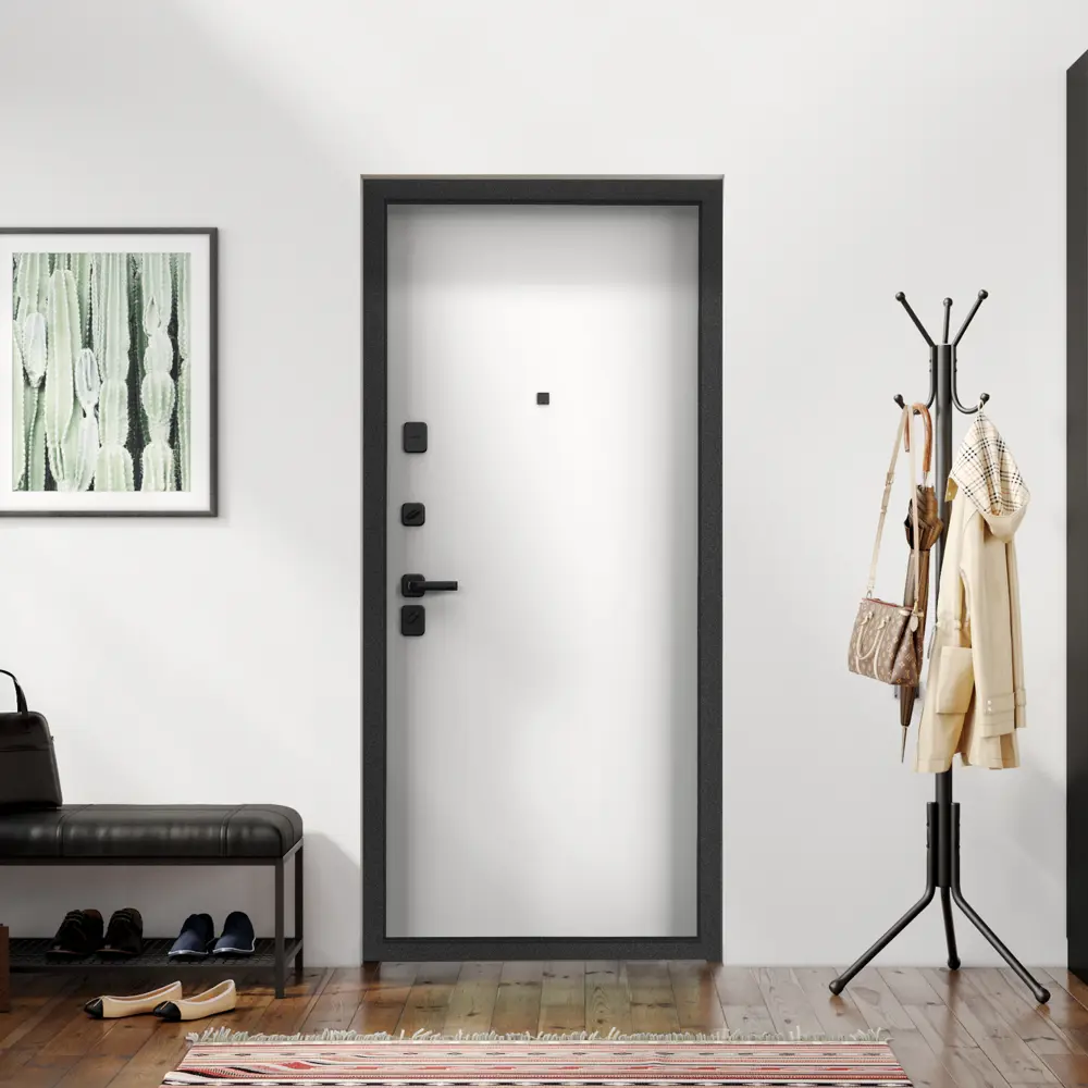 Фото 4 Входная дверь Torex Terminal-C левый 205x95см цвет темно-серый/белый Фото 4 Входная дверь Torex Terminal-C левый 205x95см цвет темно-серый/белый