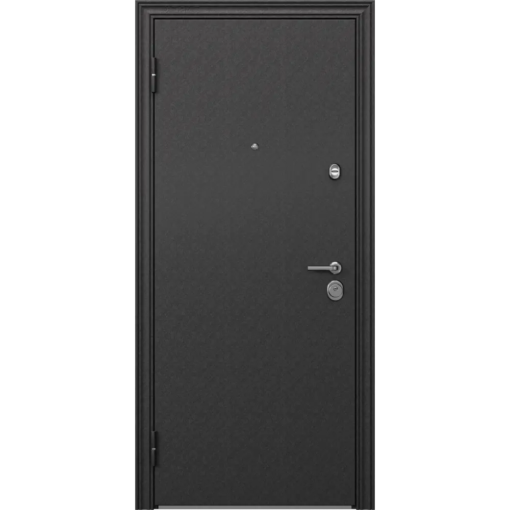 Фото 3 Входная дверь Torex Defender левый 205x88см цвет черный шелк/белый Фото 3 Входная дверь Torex Defender левый 205x88см цвет черный шелк/белый