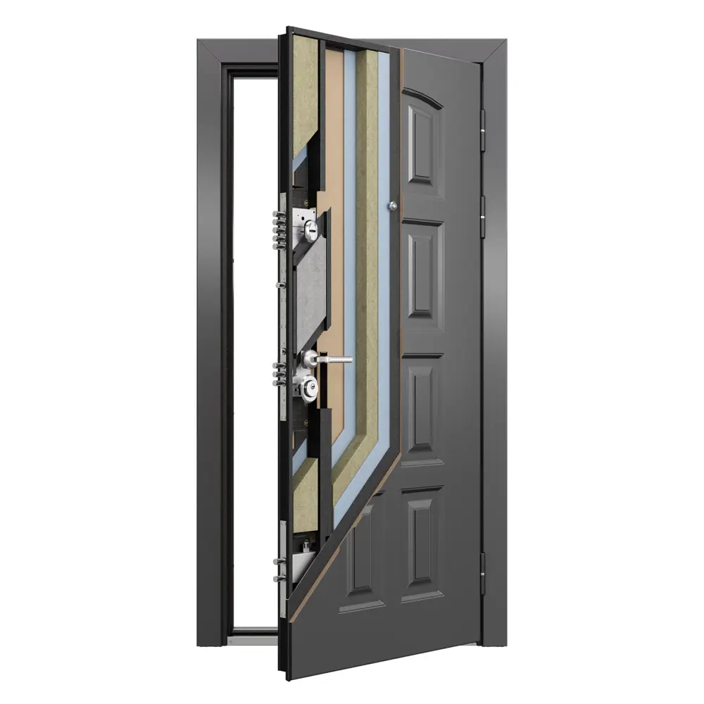 Фото 4 Входная дверь Torex Defender 205x86см правый цвет белый/темный пепел с зеркалом Фото 4 Входная дверь Torex Defender 205x86см правый цвет белый/темный пепел с зеркалом